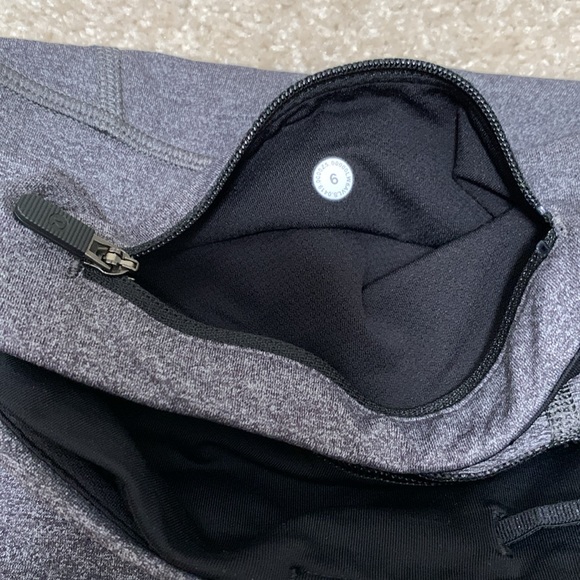Lululemon Pace Rival Crop Legging with Pockets
Heathered Black / Slate Size 6 - Picture 6 of 14